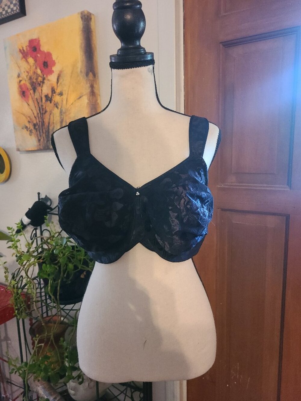 WACOAL Awareness Size 38 G Black Full Figure Underwire Bra Style:85567